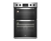 Beko 60cm Stainless Steel Multifunction Built-in Double Oven