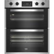 Beko 72cm Built Under Double Fan Oven Stainless Steel | BBTF26300X image