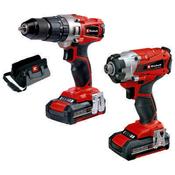 EINHELL 18V Combi &amp; Impact Driver Kit (2x2.0Ah) image