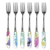 Water Garden Pastry Forks Set of six