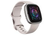 Fitbit Sense 2 Smartwatch | Lunar White &amp; Platinum