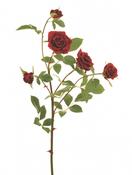 Pavilion Flowers Artificial Rose Spray – 76cm (Velvet Red)