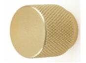 Knob Precision 30mm Brushed Brass Pk2