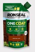 Ronseal One Coat Concentrate Pouch Medium Oak 950ml