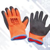 Hi Vis Scan Latex Thermal Gloves Pk 3 image