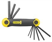 Stanley Imperial Folding Hexagon Allen Key Set, 9 Piece