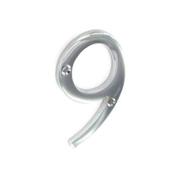 Chrome Door Numeral No.9 75mm