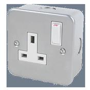 Phoenix 13 Amp 1 Gang Metalclad Switched Socket image