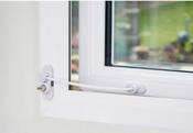 Window Cable Restrictor White Thumb Turn