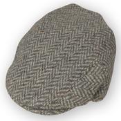 Tweed Cap Silver Grey Herringbone image