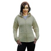 Hoodie Zipper cable Cardigan