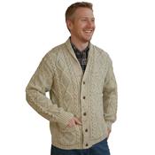 Traditional Aran cardigan image
