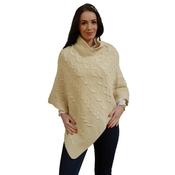 Traditional Aran cable knit Wool Poncho Selection
