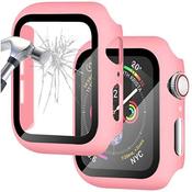 Bumper Case &amp; Screen Protector for Apple iWatch Series S4 / S5 / S6, 44mm – Pink