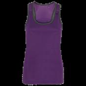 Panelled Fitness Vest Purple