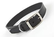 Ancol Blk Leather  Collars 24 image