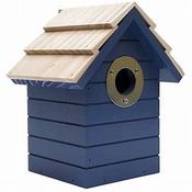 HB BEECH HUT NEST BOX MID BLUE image