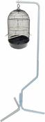 Hook Shape Bird Stand White