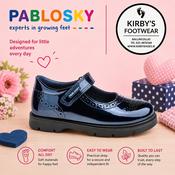 Pablosky strap 360229 navy patent image