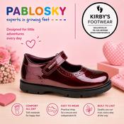 Pablosky strap 360269 burgundy patent image