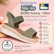 Skechers Slip in sandal - bobs Sunray - olive image