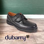 Dubarry Braston black leather velcro wide image