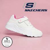 Skechers Uno lite star icon - white pink