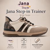 Jana Step-in trainer 23785 - beige taupe