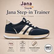 Jana Step-in trainer 23785 - navy gold