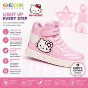 Geox Hello Kitty high top lights Skylin pink image