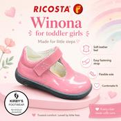 Ricosta Winona pink patent leather image