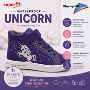 Superfit Stella unicorn waterproof boot navy image