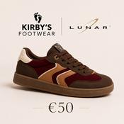 Lunar Jersey trainer - brown print