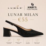 Lunar Milan slingback - black