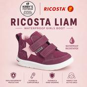 Ricosta Liam boot wine velcro waterproof image