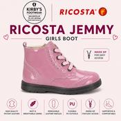 Ricosta Jemmy boot pink patent lace with zip