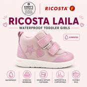 Ricosta Laila boot pink velcro waterproof