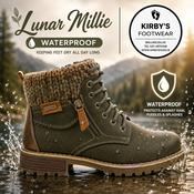 Lunar Millie boot - olive waterproof image