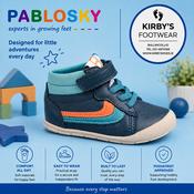 Pablosky navy boot 076320 barefoot image