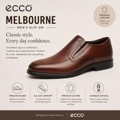 Ecco Melbourne - tan leather slip-on