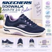 Skechers GO WALK Arch Fit 2.0 Balin - Navy/Lavender - 125314 image