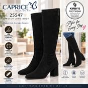 Caprice 25547 - Black Stretch Long Boot image