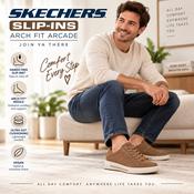 Skechers Slip-ins Arch Fit Arcade - Join Ya There - Whiskey - 183224 image