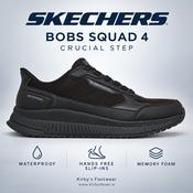 Skechers BOBS Squad 4 – Crucial Step Waterproof Slip-ins – Black image