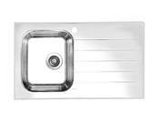 GLASSIX 10 WHITE TEMPERED GLASS SINK image