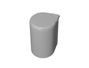 13L RECYCLE BIN DOOR MOUNTED GREY PLASTIC image