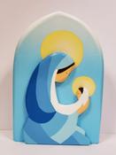 Our Lady &amp;amp; Jesus Small Wooden Plaque