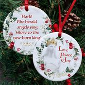 'Love, Peace &amp;amp; Joy' Ceramic Hanging Ornament