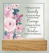 'Serenity Prayer' Standing Glass Plaque image