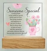 'Someone Special' Standing Glass Plaque image